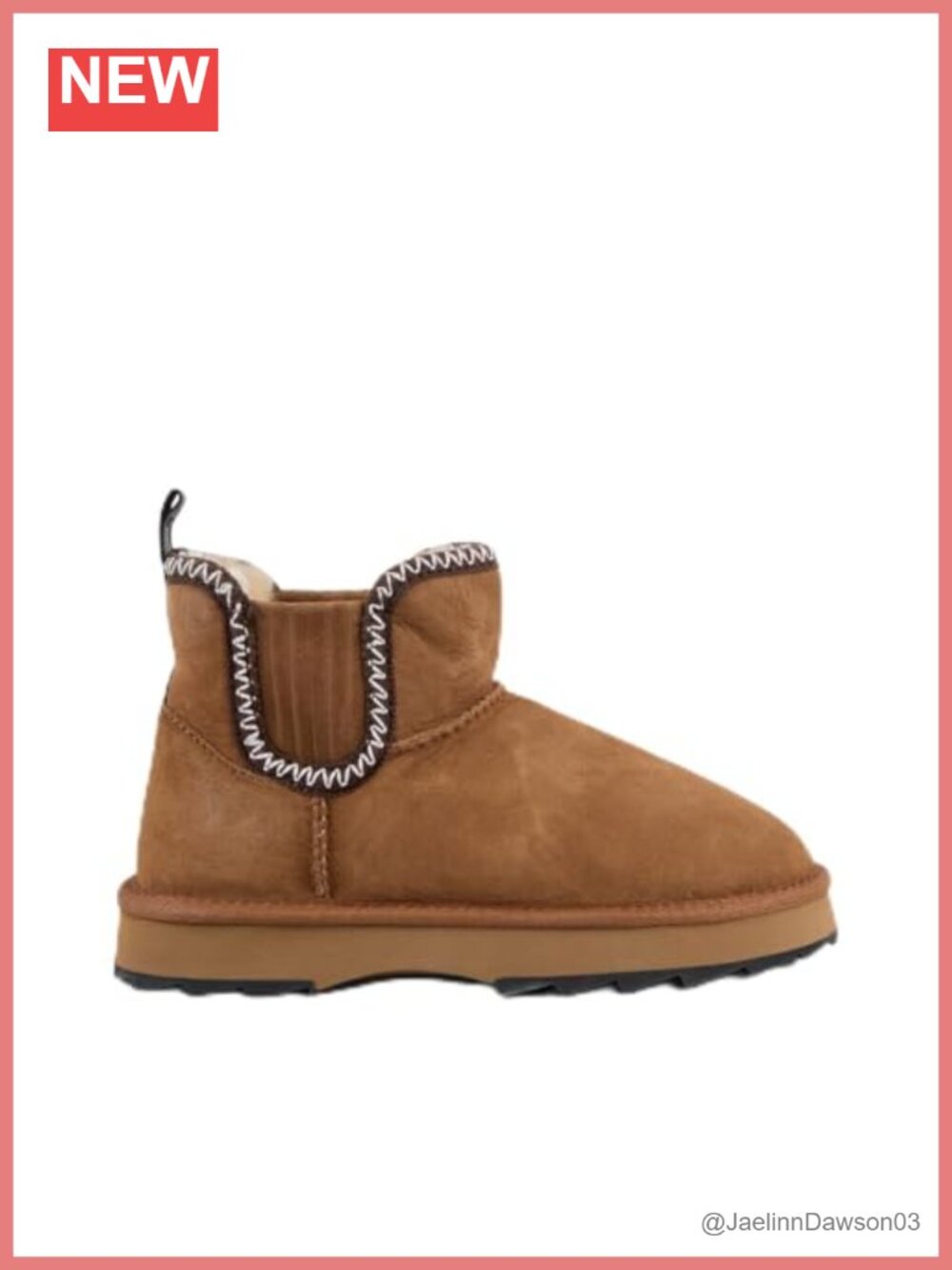 Women's Shearling Ankle Booties Water Resistant Pull-On Winter Sheepskin